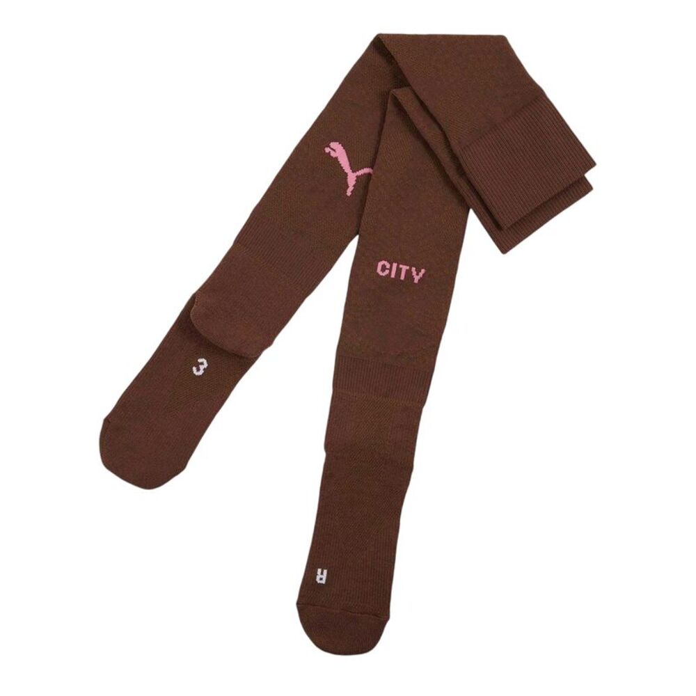 Manchester City FC Unisex Adult City Goalkeeper Socks / Brown